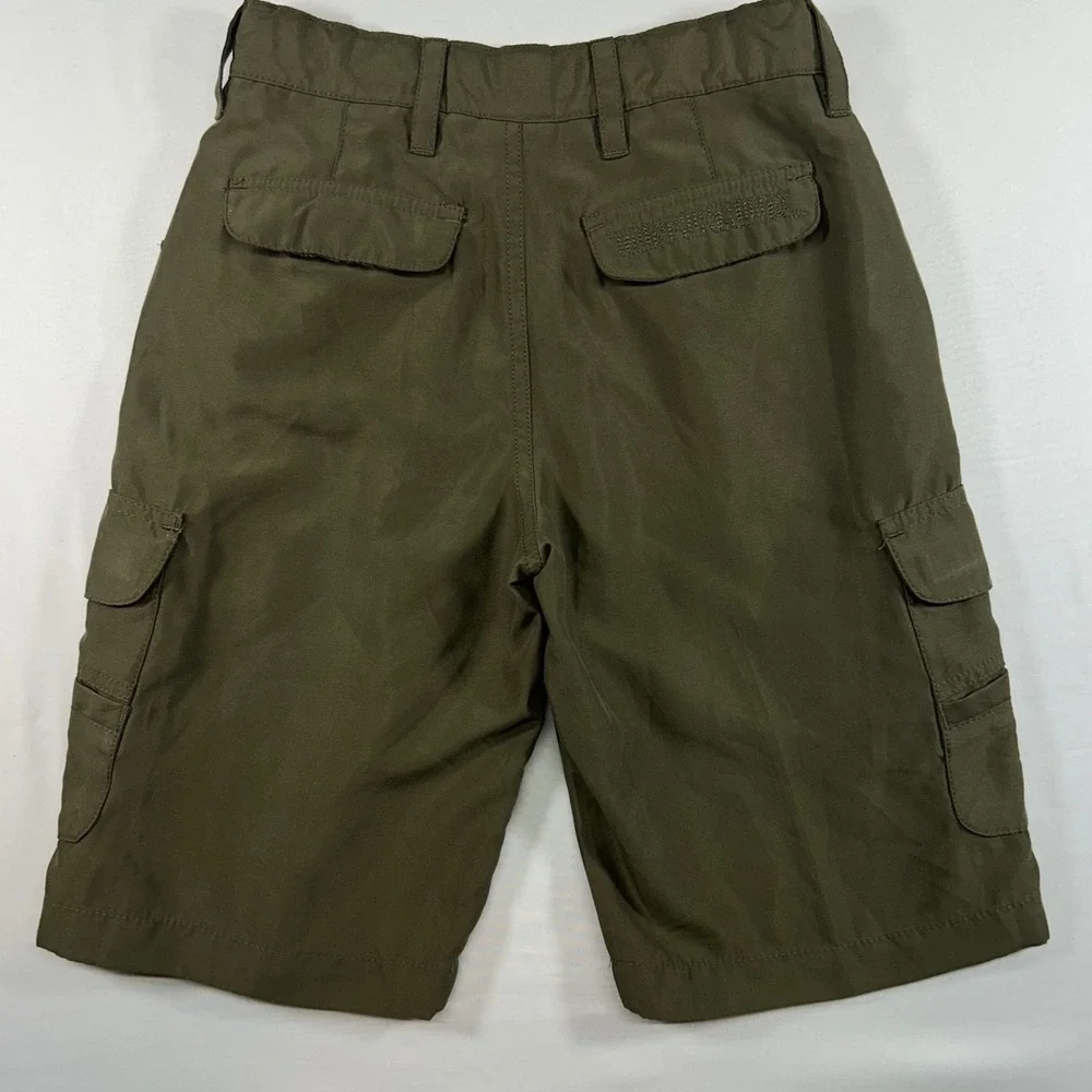Tony Hawk Boys Olive Green Cargo Shorts Size 8 HK042820-05 Skater Utility